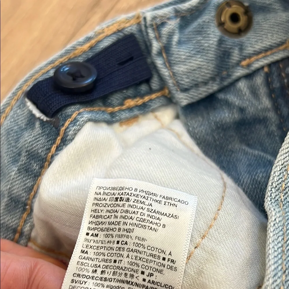 Gap Kids Unicorn Embroidered Light Blue Jeans